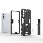 For Samsung Galaxy S21+ 5G Supersonic PC + TPU Shock-proof Case with Holder(Black)