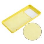 For Xiaomi Mi 11 Ultra Solid Color Liquid Silicone Dropproof Full Coverage Protective Case(Yellow)