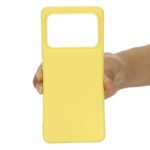 For Xiaomi Mi 11 Ultra Solid Color Liquid Silicone Dropproof Full Coverage Protective Case(Yellow)