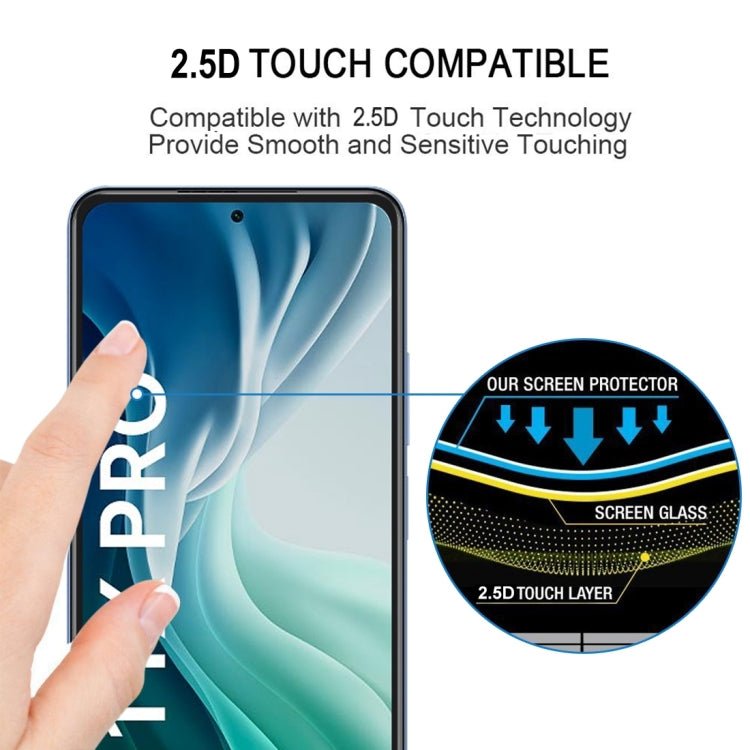 For Xiaomi Mi 11X Pro Full Glue Full Screen Tempered Glass Film