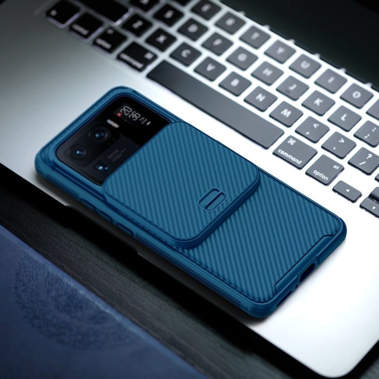 For Xiaomi Mi 11 Ultra NILLKIN Black Mirror Pro Series Camshield Full Coverage Dust-proof Scratch Resistant PC Case(Blue)