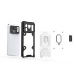 For Xiaomi Mi 11 Ultra Space PC+TPU Ring Holder Protective Case(White)