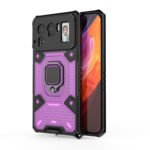 For Xiaomi Mi 11 Ultra Space PC+TPU Ring Holder Protective Case(Purple)