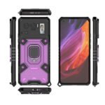 For Xiaomi Mi 11 Ultra Space PC+TPU Ring Holder Protective Case(Purple)