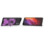 For Xiaomi Mi 11 Ultra Space PC+TPU Ring Holder Protective Case(Purple)