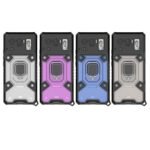 For Xiaomi Mi 11 Ultra Space PC+TPU Ring Holder Protective Case(Purple)