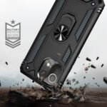 For Xiaomi Mi 11 Lite 5G Shockproof TPU + PC Protective Case with 360 Degree Rotating Holder(Black)