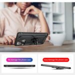 For Xiaomi Mi 11 Lite 5G Shockproof TPU + PC Protective Case with 360 Degree Rotating Holder(Black)