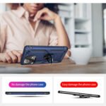 For Xiaomi Mi 11 Lite 5G Shockproof TPU + PC Protective Case with 360 Degree Rotating Holder(Blue)