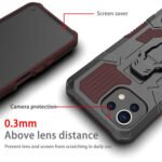 For Xiaomi Mi 11 Lite Armor Warrior Shockproof PC + TPU Protective Case(Brown)