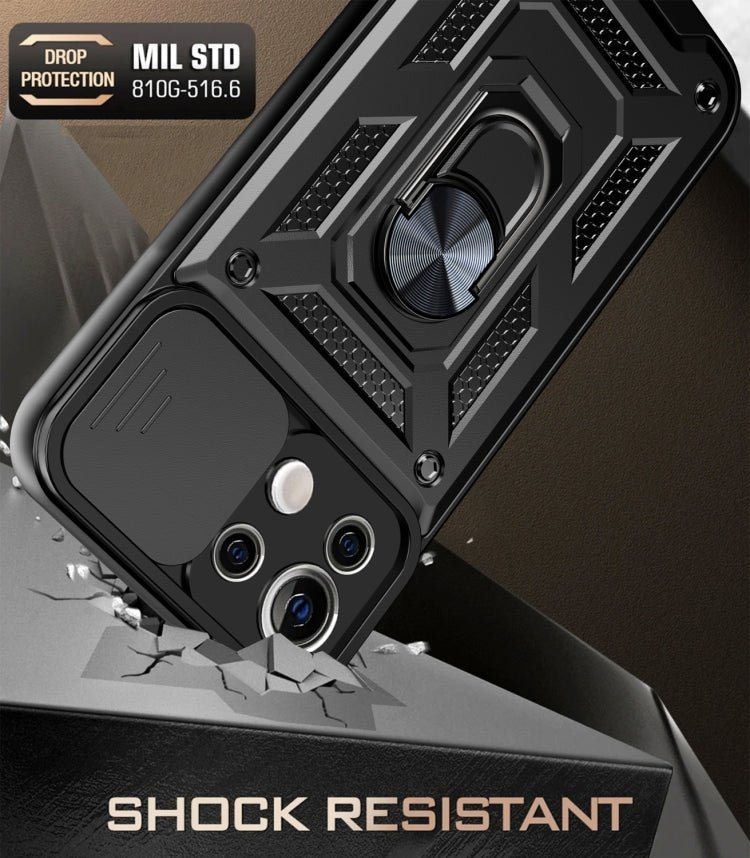 For Xiaomi Mi 11 Lite 5G/4G Sliding Camera Cover Design TPU+PC Protective Case(Blue)