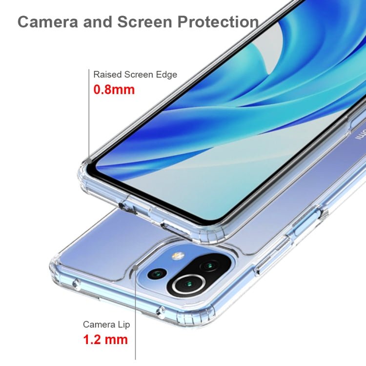 For Xiaomi Mi 11 Lite Shockproof Scratchproof TPU + Acrylic Protective Case(Transparent)