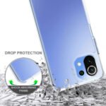 For Xiaomi Mi 11 Lite Shockproof Scratchproof TPU + Acrylic Protective Case(Transparent)