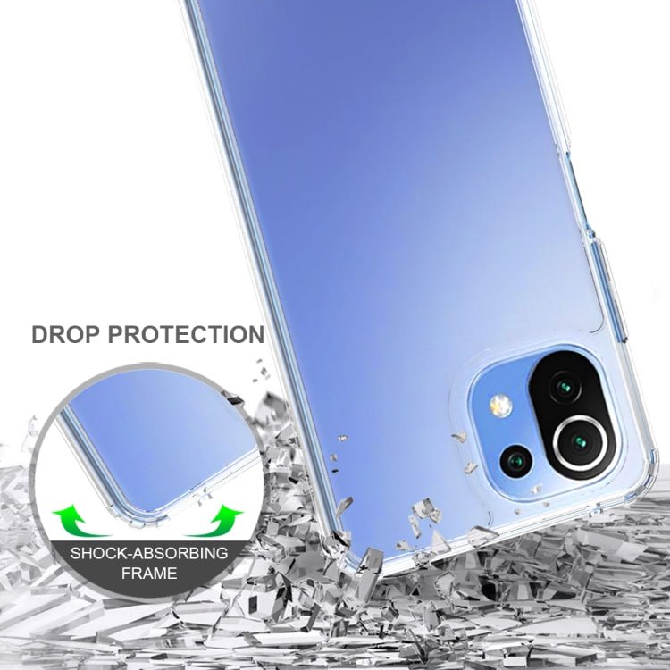 For Xiaomi Mi 11 Lite Shockproof Scratchproof TPU + Acrylic Protective Case(Transparent)