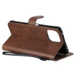 For Xiaomi Mi 11 Lite Solid Color Horizontal Flip Protective Leather Case with Holder & Card Slots & Wallet & Photo Frame & Lanyard(Brown)