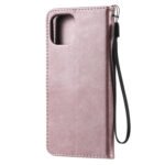 For Xiaomi Mi 11 Lite Solid Color Horizontal Flip Protective Leather Case with Holder & Card Slots & Wallet & Photo Frame & Lanyard(Rose Gold)