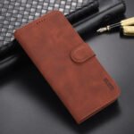 For Xiaomi Mi 11 Lite AZNS Skin Feel Calf Texture Horizontal Flip Leather Case with Card Slots & Holder & Wallet(Brown)