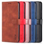 For Xiaomi Mi 11 Lite AZNS Skin Feel Calf Texture Horizontal Flip Leather Case with Card Slots & Holder & Wallet(Rose Gold)