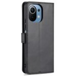 For Xiaomi Mi 11 Lite AZNS Skin Feel Calf Texture Horizontal Flip Leather Case with Card Slots & Holder & Wallet(Black)