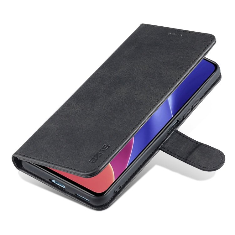 For Xiaomi Mi 11 Lite AZNS Skin Feel Calf Texture Horizontal Flip Leather Case with Card Slots & Holder & Wallet(Black)