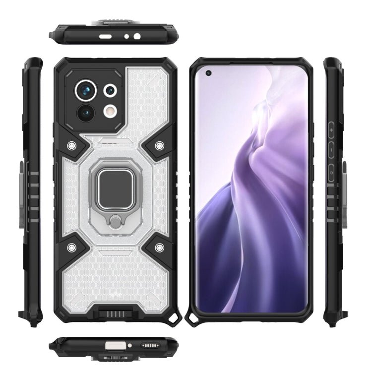 For Xiaomi Mi 11 Space PC+TPU Ring Holder Protective Case(White)