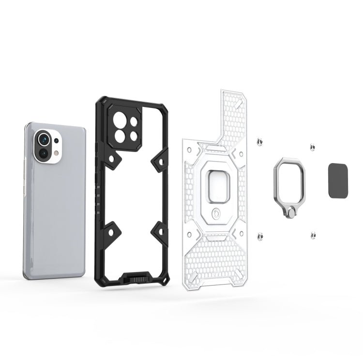 For Xiaomi Mi 11 Space PC+TPU Ring Holder Protective Case(Blue)