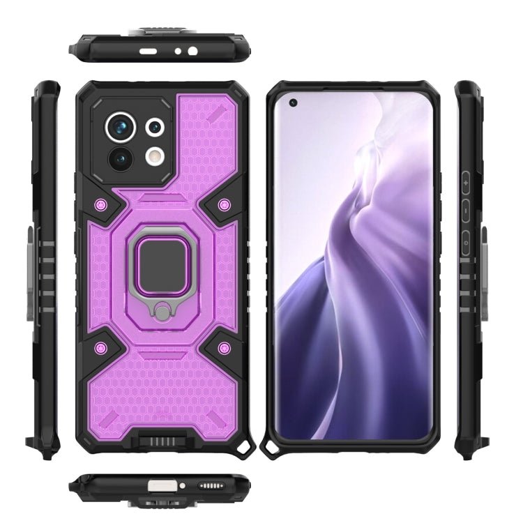 For Xiaomi Mi 11 Space PC+TPU Ring Holder Protective Case(Purple)
