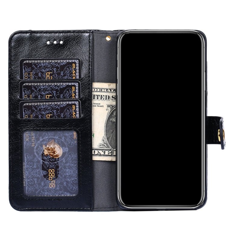 Zipper Bag PU + TPU Horizontal Flip Leather Case with Holder & Card Slot & Wallet & Lanyard For Xiaomi Mi 11 Lite(Black)