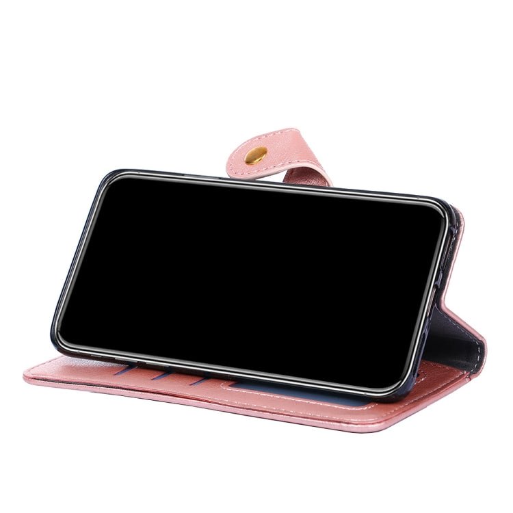 Zipper Bag PU + TPU Horizontal Flip Leather Case with Holder & Card Slot & Wallet & Lanyard For Xiaomi Mi 11 Lite(Rose Gold)