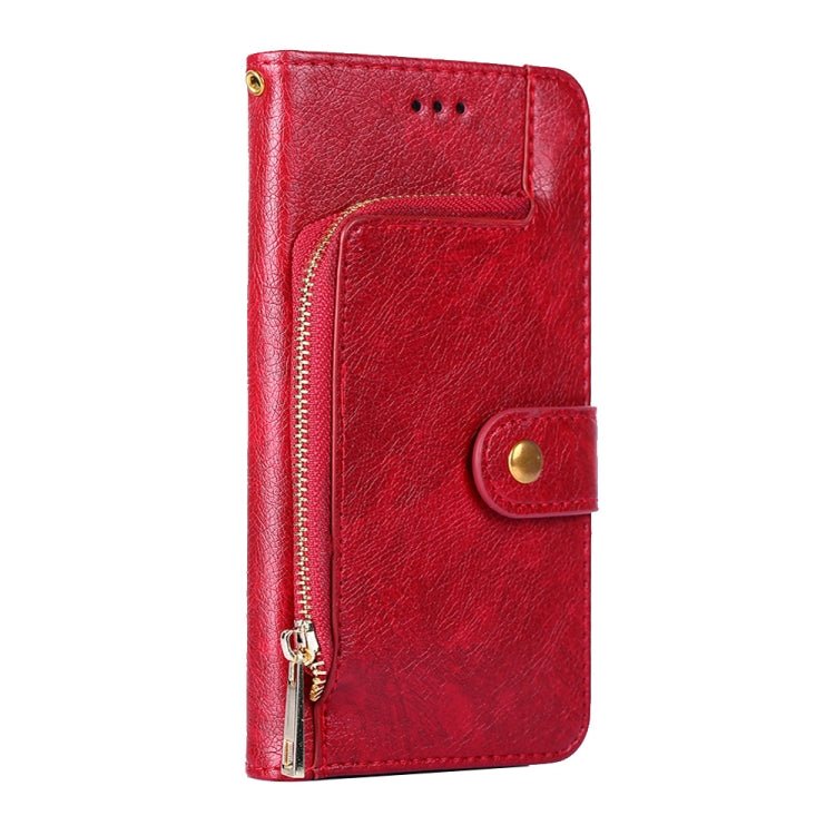 Zipper Bag PU + TPU Horizontal Flip Leather Case with Holder & Card Slot & Wallet & Lanyard For Xiaomi Mi 11 Ultra(Red)