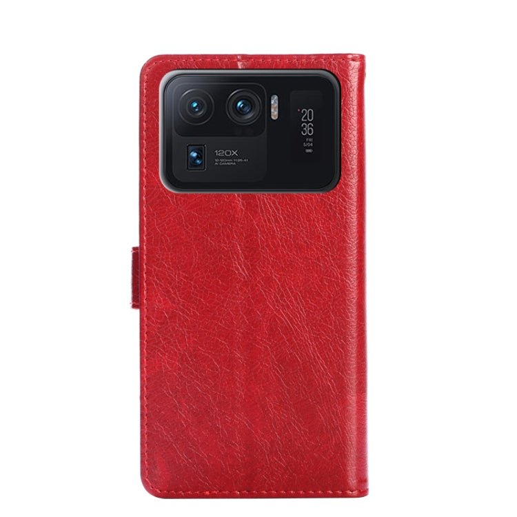 Zipper Bag PU + TPU Horizontal Flip Leather Case with Holder & Card Slot & Wallet & Lanyard For Xiaomi Mi 11 Ultra(Red)