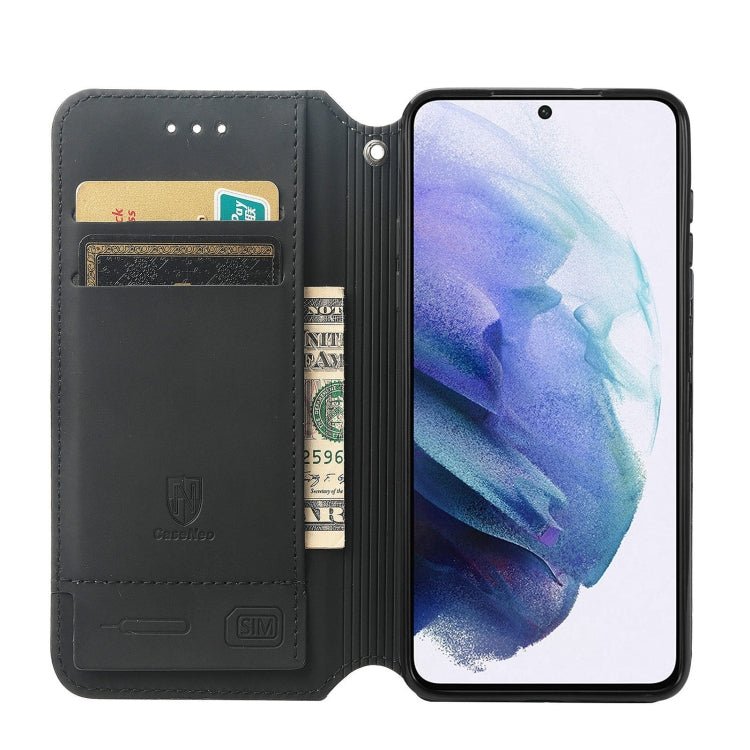 For Samsung Galaxy S21+ 5G Colorful Magnetic Horizontal Flip PU Leather Case with Holder & Card Slot & Wallet(Colorful Cloud)