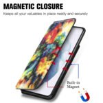 For Samsung Galaxy S21+ 5G Colorful Magnetic Horizontal Flip PU Leather Case with Holder & Card Slot & Wallet(Colorful Cloud)