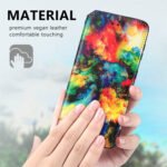 For Samsung Galaxy S21+ 5G Colorful Magnetic Horizontal Flip PU Leather Case with Holder & Card Slot & Wallet(Colorful Cloud)