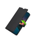 For Xiaomi Mi 11 Ultra Ultra-thin Voltage Side Buckle PU + TPU Horizontal Flip Leather Case with Holder & Card Slot(Black)