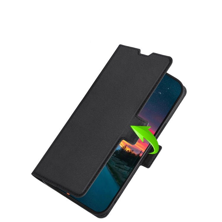 For Xiaomi Mi 11 Ultra Ultra-thin Voltage Side Buckle PU + TPU Horizontal Flip Leather Case with Holder & Card Slot(Black)