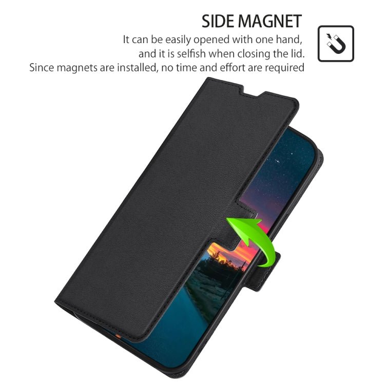 For Xiaomi Mi 11 Ultra Ultra-thin Voltage Side Buckle PU + TPU Horizontal Flip Leather Case with Holder & Card Slot(Black)