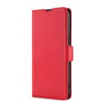 For Xiaomi Mi 11 Ultra Ultra-thin Voltage Side Buckle PU + TPU Horizontal Flip Leather Case with Holder & Card Slot(Red)