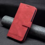 For Xiaomi Mi 11 Lite Magnetic Clasp RFID Blocking Anti-Theft Leather Case with Holder & Card Slots & Wallet(Red)