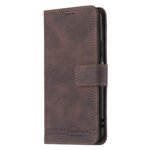 For Xiaomi Mi 11 Lite Magnetic Clasp RFID Blocking Anti-Theft Leather Case with Holder & Card Slots & Wallet(Brown)