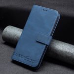 For Xiaomi Mi 11 Lite Magnetic Clasp RFID Blocking Anti-Theft Leather Case with Holder & Card Slots & Wallet(Blue)