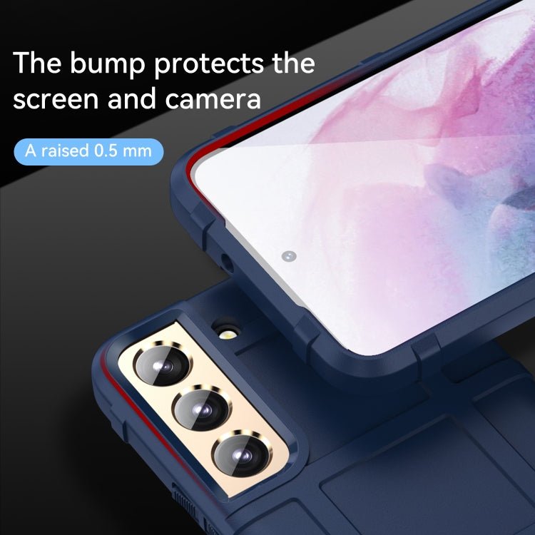 For Samsung Galaxy S22 5G Full Coverage Shockproof TPU Phone Case(Blue)