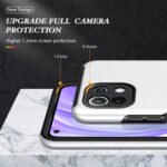 For Xiaomi Mi 11 Lite 5G PC + TPU Shockproof Magnetic Phone Case with Invisible Ring Holder(Silver)