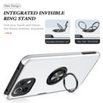 For Xiaomi Mi 11 Lite 5G PC + TPU Shockproof Magnetic Phone Case with Invisible Ring Holder(Silver)