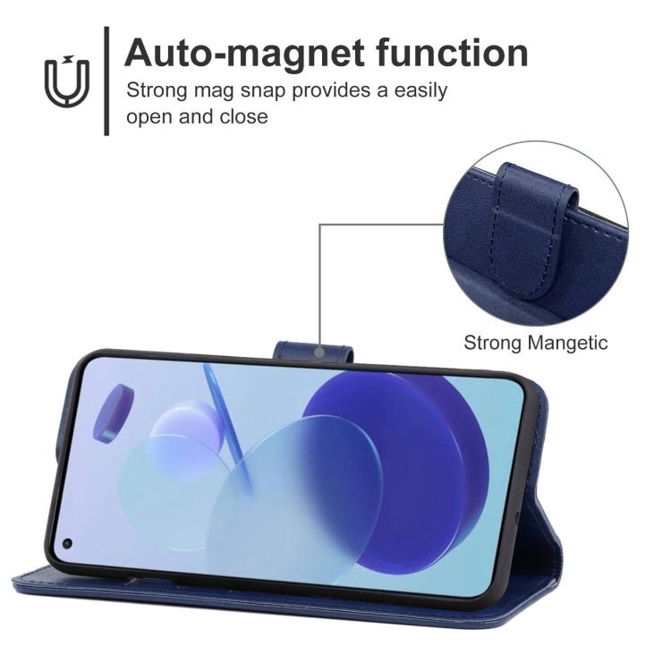 Leather Phone Case For Xiaomi Mi 11 Lite 4G / 5G(Blue)