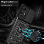 For Xiaomi Redmi Note 11 6.5 inch Sliding Camera Cover Design TPU+PC Phone Protective Case(Black)