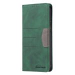For Samsung Galaxy S21+ 5G Magnetic Splicing Leather Phone Case(Green)