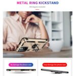 For Xiaomi Redmi Note 11 5G Shockproof TPU + PC Phone Case with 360 Degree Rotating Holder(Gold)