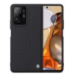 For Xiaomi Mi 11T / 11T Pro NILLKIN 3D Textured Nylon Fiber TPU Phone Case(Black)