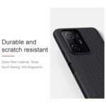 For Xiaomi Mi 11T / 11T Pro NILLKIN 3D Textured Nylon Fiber TPU Phone Case(Black)
